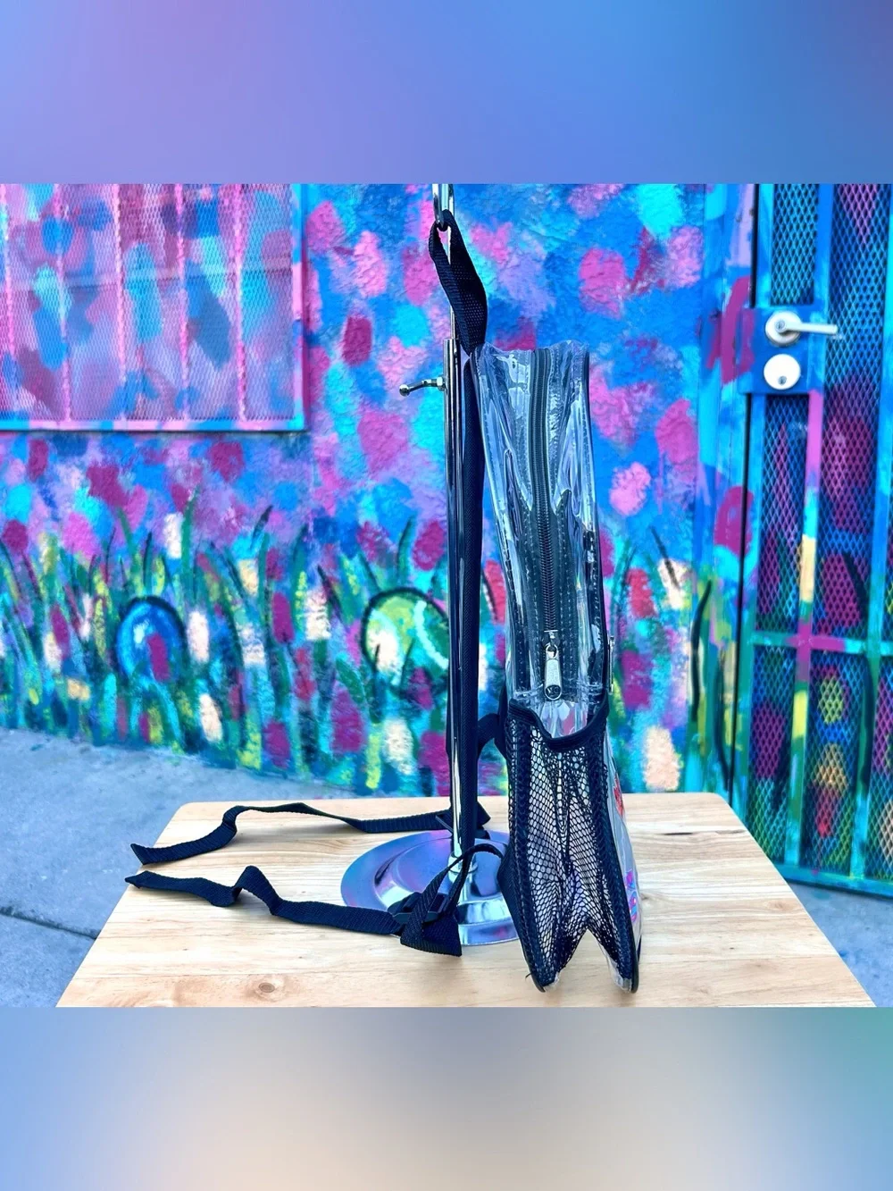 ‘CHERRY BOMB V1’ Clear Backpack 15”